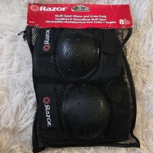 Razor Black Multi-Sport Elbow and Knee Pads